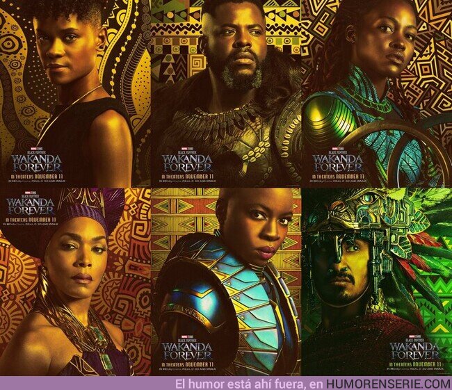 111077 - ¡Nuevos pósters de los protagonistas de Black Panther: Wakanda Forever! 