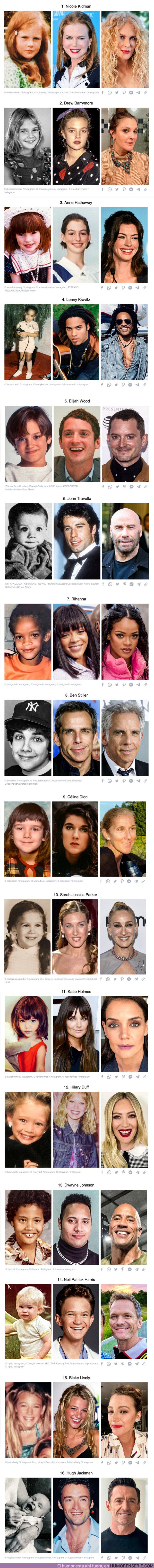 111409 - Fotos de la infancia de 16 famosos que te harán explotar la cabeza del cambio