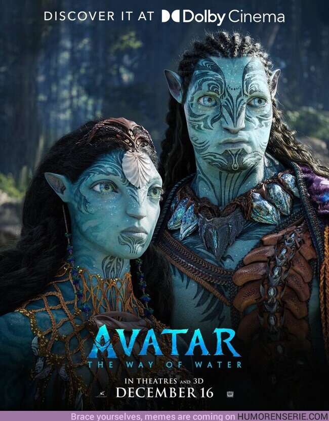 112940 -  Póster Dolby de 'AVATAR: THE WAY OF WATER'.