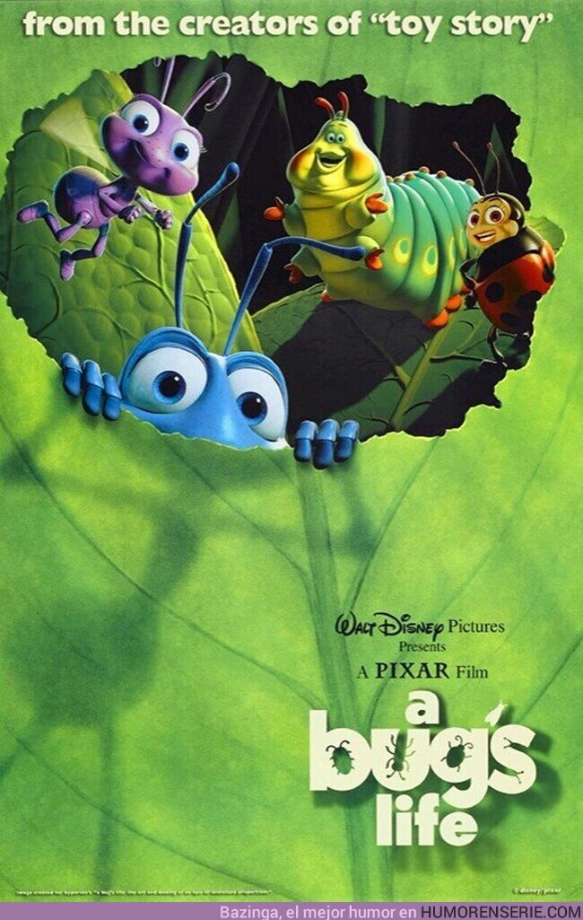 113278 - Hace 24 años, Pixar volvió a hacer magia con la deslumbrante BICHOS (1998) de John Lasseter y Andrew Stanton
