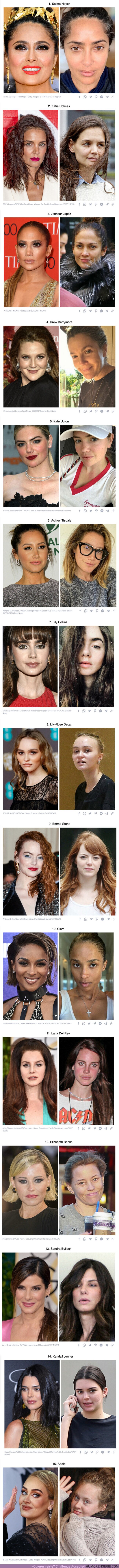 113565 - GALERÍA: 15 Fotos de famosas que demuestran que toda mujer es guapa con y sin maquillaje