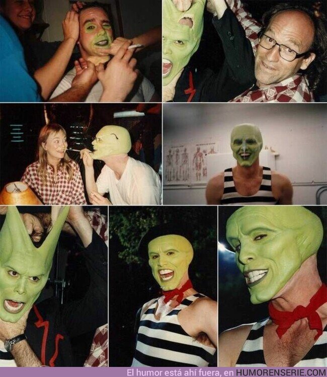 114002 - Así se caracterizaba a Jim Carrey para 'La máscara' (1994)  , por @Frikimaestroweb