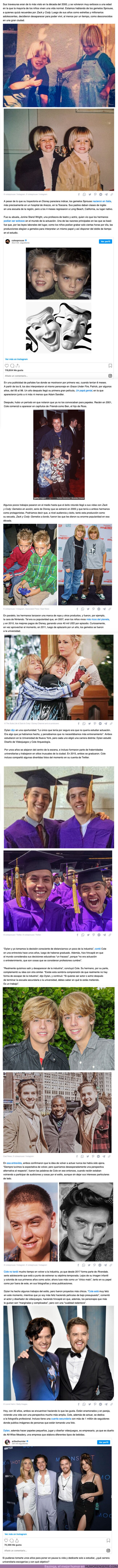 114344 - GALERÍA: Dylan y Cole Sprouse, los hermanos Disney que eligieron vivir como desconocidos