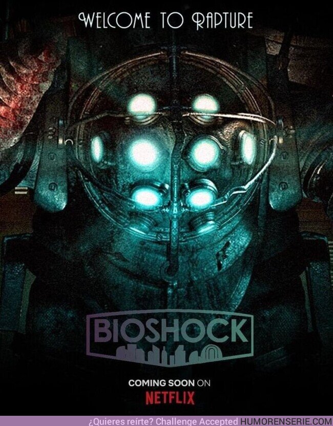 114731 - Bienvenido a Rapture.  La adaptación cinematográfica de #Bioshock está actualmente en desarrollo en #Netflix. 