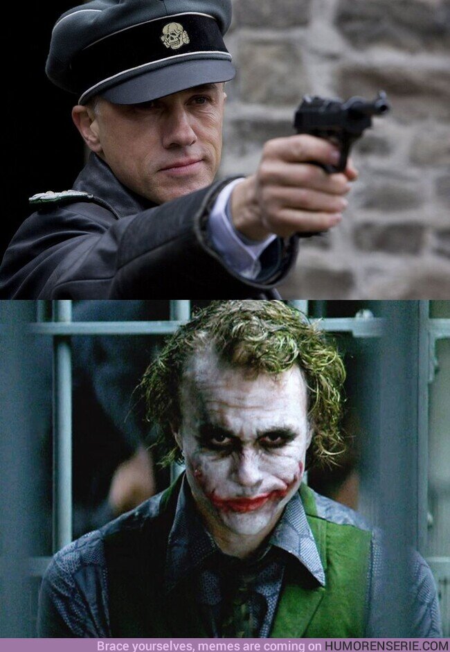 118465 - Christoph Waltz como Hans Landa o Heath Ledger como Joker ¿Quién interpretó mejor su personaje?  , por @brucebatman007
