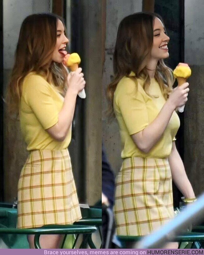 120079 - Sydney Sweeney comiéndose un helado en Italia, por @SSydneyBest