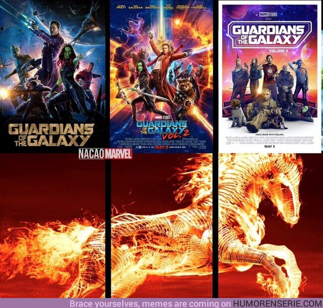 123844 - La mejor trilogía de Marvel sin duda alguna #GuardiansOfTheGalaxyVol3 , por @RonalGames117