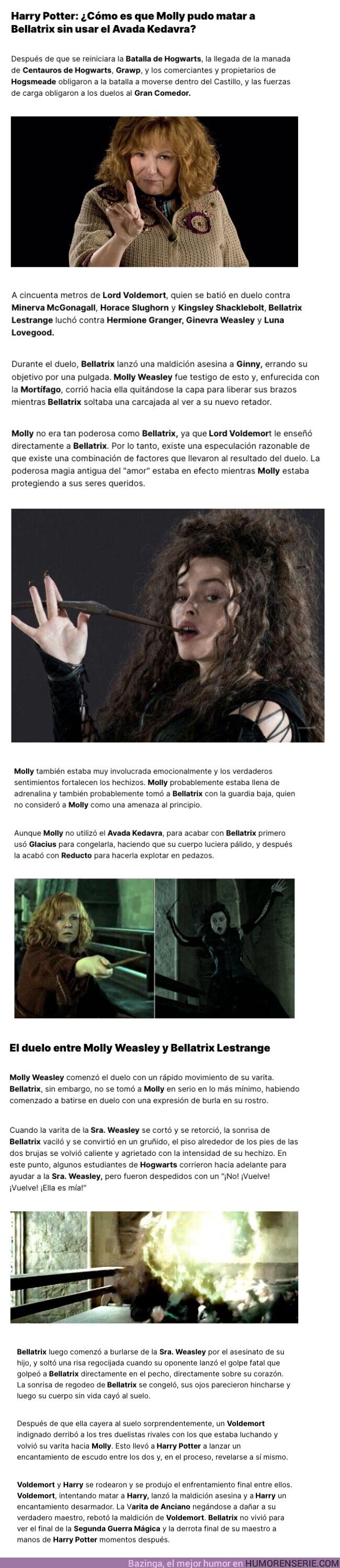 123954 - GALERÍA: Harry Potter: ¿Cómo es que Molly pudo matar a Bellatrix sin usar el Avada Kedavra?