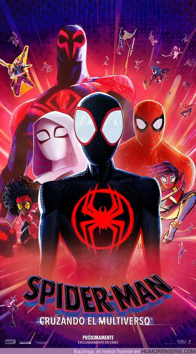 124010 - Último póster oficial de SpiderMan Cruzando E lMultiverso , por @MarcosAD87