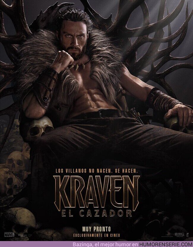 125768 - Primer póster de Kraven The Hunter  , por @TheTopComics