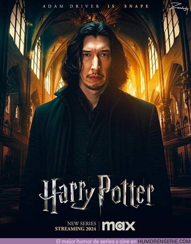 128026 - ¿Te gustaría ver a Adam Driver interpretando a Severus Snape en la nueva serie de Harry Potter?, por @Harry_Potter_TM