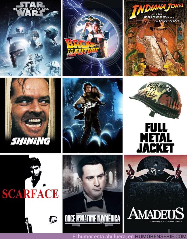 128103 - Estas son las 9 películas mejor valoradas de la década de los 80 ¿Cual es tu favorita?, por @TourCinefilo