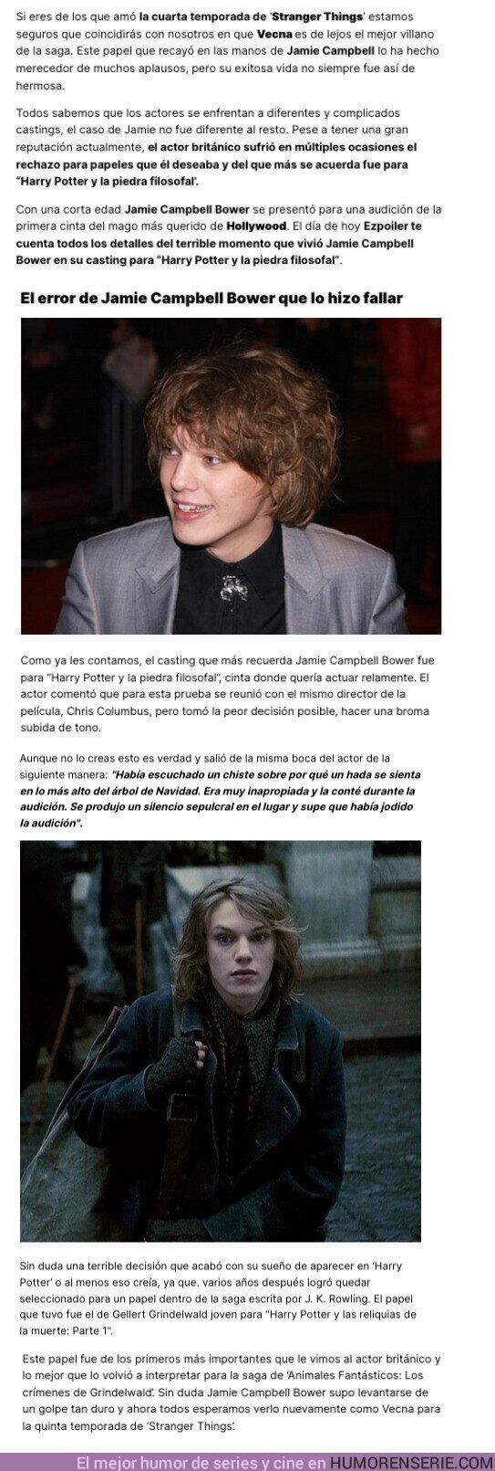 129484 - GALERÍA: Jamie Campbell Bower fue rechazado en Harry Potter por culpa de un comentario demasiado picante