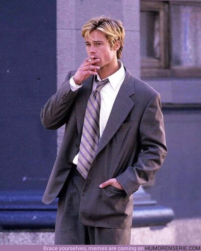 129687 - Brad Pitt durante el rodaje de ¿Conoces a Joe Black., por @TaroCine