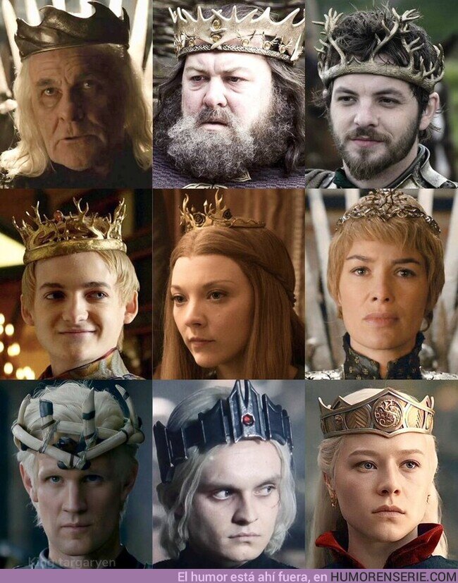 131969 - Todas las coronas que se han visto en Game of Thrones y House of the Dragon.¿Cuál es vuestra favorita?