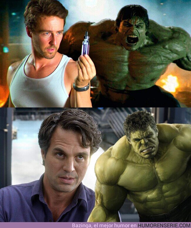 134642 - ¿El Hulk de Edward Norton o el de Mark RuffaIo?