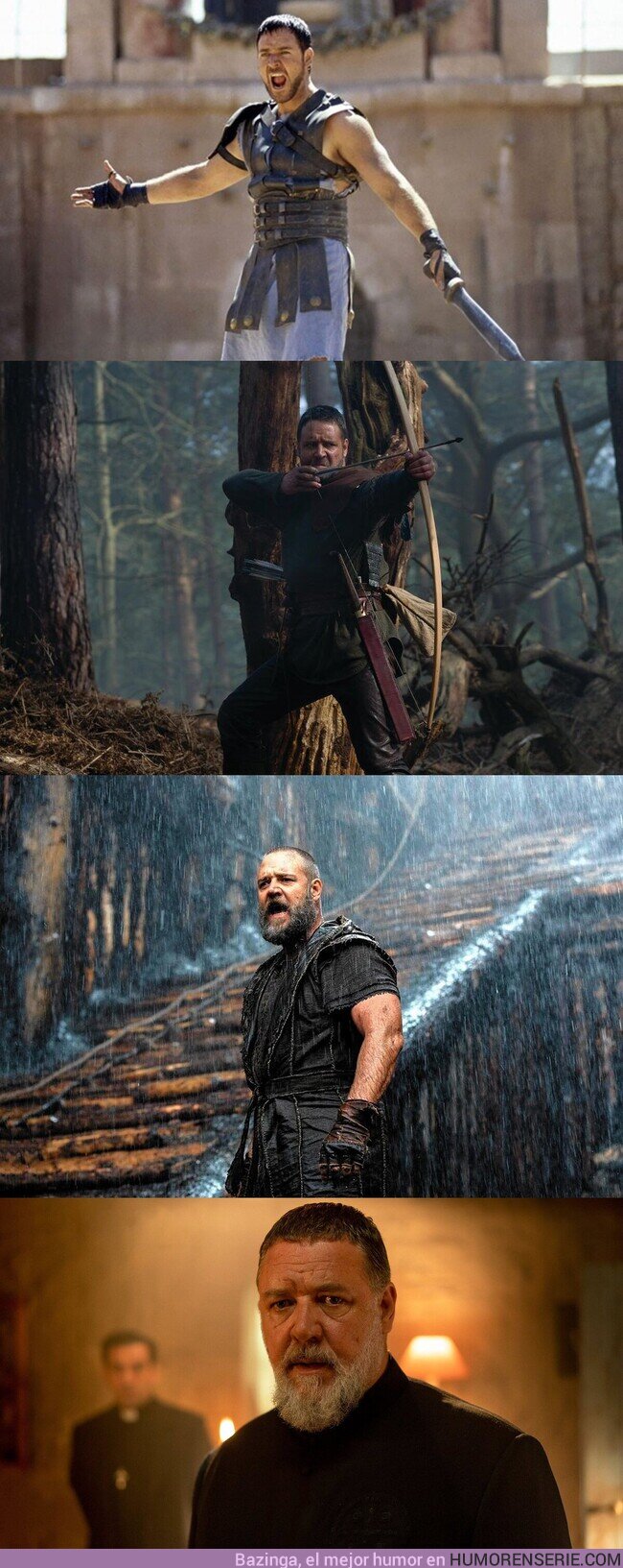 137180 - Russell Crowe ha sido Gladiator, Robin Hood, Noé, exorcista, también ha sido mi padre, es una leyenda., por @SitoCinema