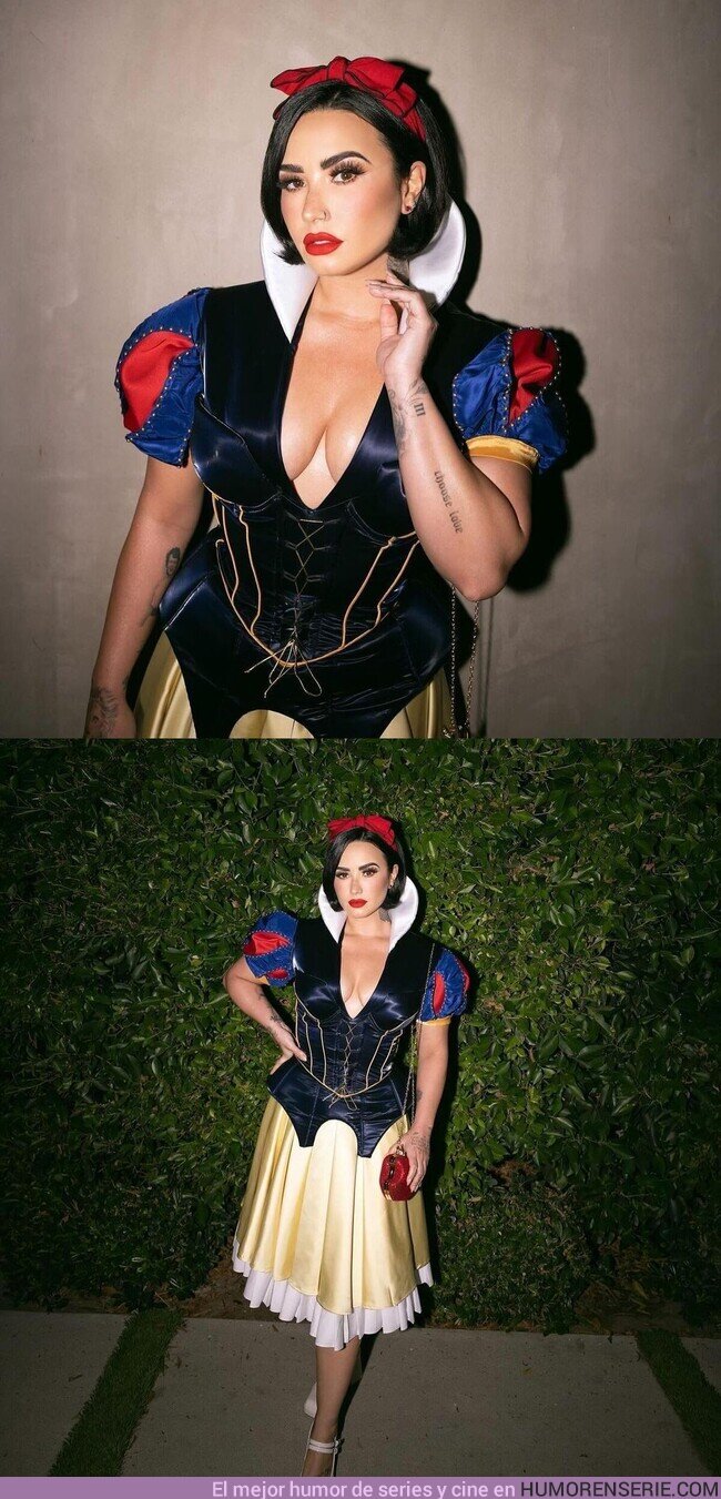137946 - Demi Lovato disfrazada como Blancanieves para celebrar Halloween