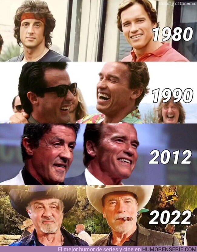 141775 - Sylvester Stallone y Arnold Schwarzenegger a lo largo de los años