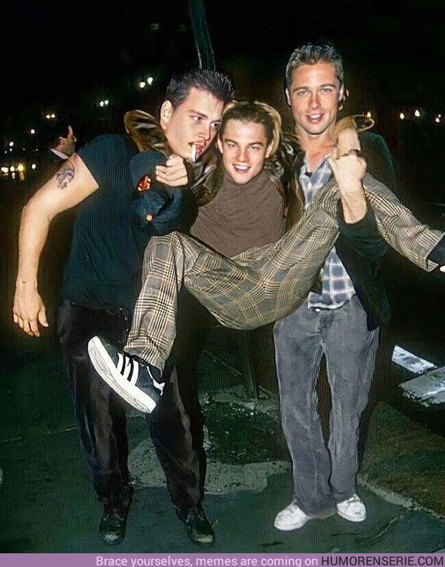 144395 - Ojalá salir de fiesta con Johnny Depp, Leonardo DiCaprio y Brad Pitt
