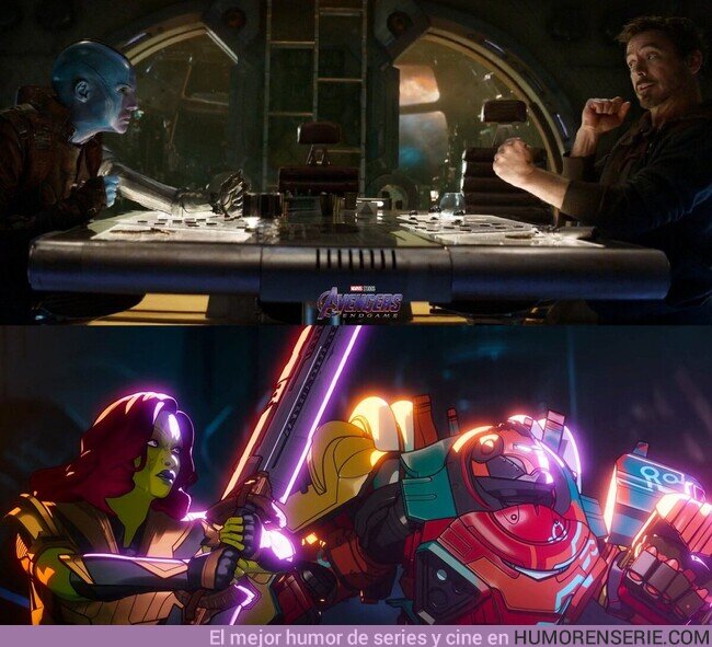 150185 - Tony Stark y su amistad con las hijas de Thanos.#WhatIf, por @IniciativaV