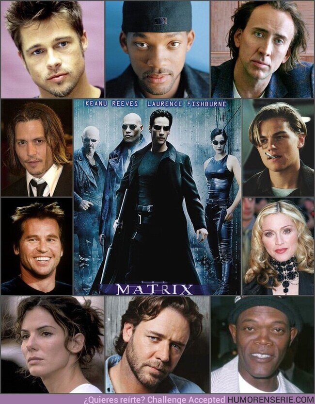 154195 - Estrellas q rechazaron papeles en Matrix (1999), por @makakko3