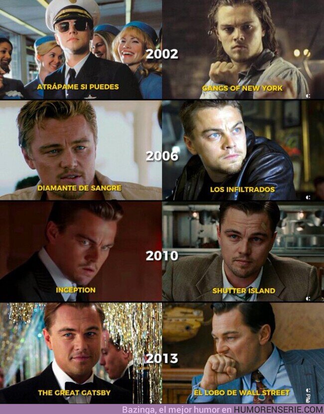 164522 - ¿Con qué año de Leonardo DiCaprio te quedas?, por @TourCinefilo