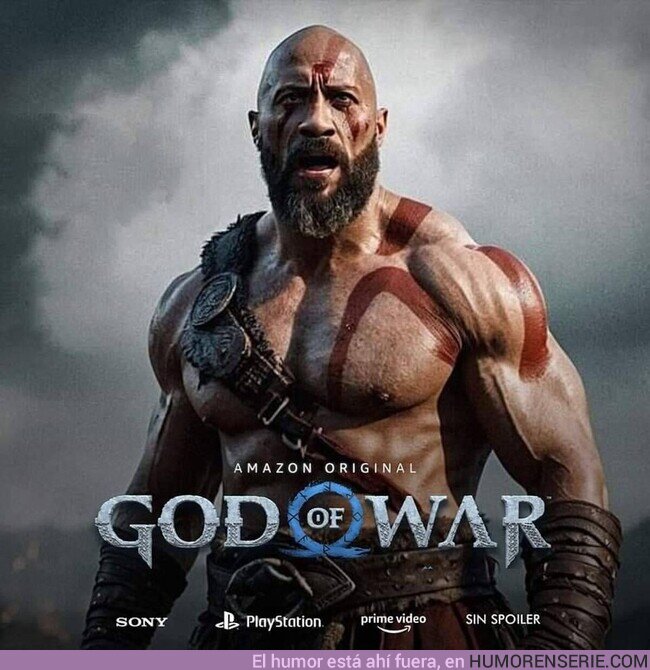 165212 - Te gustaría ver a Dwayne Johnson interpretando a Kratos en la serie de God Of War?, por @JuanitoSay