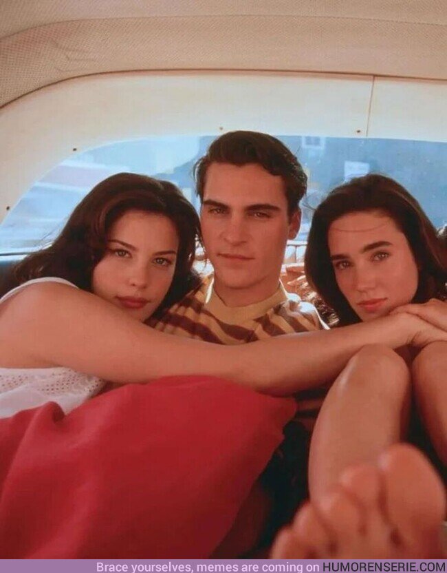 167138 - Liv Tyler, Joaquin Phoenix y Jennifer Connelly en 1997, por @fasc1nate