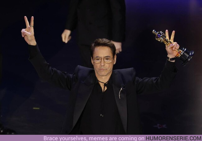 167149 - VIRAL: El emocionante discurso de  Robert Downey Jr. al recoger su primer Oscar