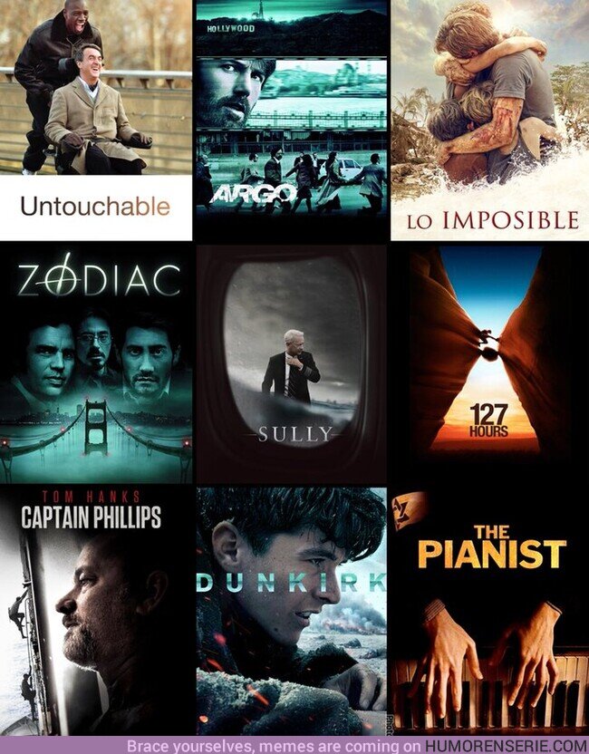 167956 - NUEVE increíbles películas que están basadas en hechos reales. ¿Cuál de ellas te gusta más?, por @TourCinefilo