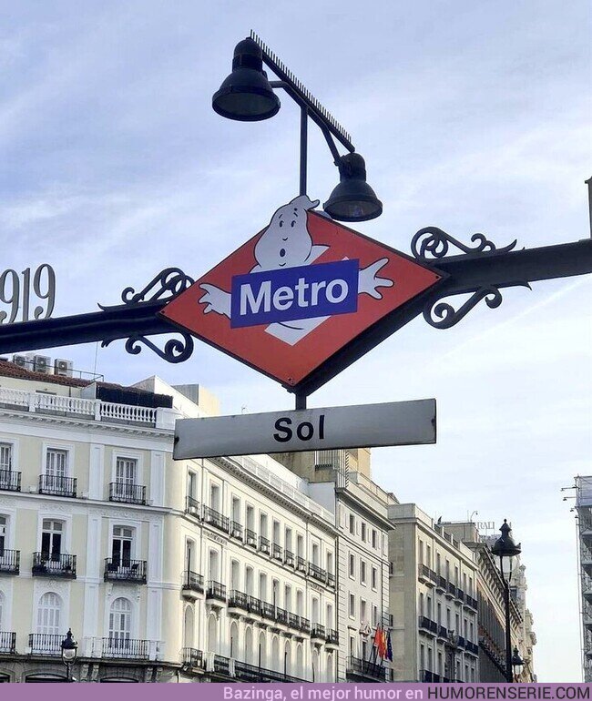 168547 - Campaña de publicidad en el metro de Madrid con motivo del estreno de #GhostbustersFrozenEmpire, por @Chema_Ponze