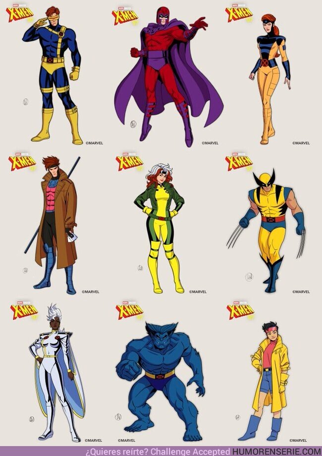 169447 - Diseños conceptuales de los protagonistas de X-Men 97., por @AgentedeMarvel_