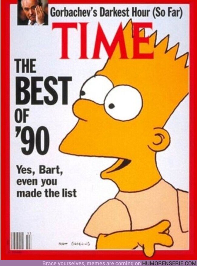 175980 - En 1998, el travieso Bart Simpson fue elegido por la revista Time como una de las personas más influyentes del siglo XX