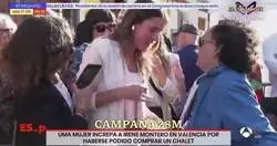 Una mujer increpa a Irene Montero en Valencia por haberse podido comprar un chalet