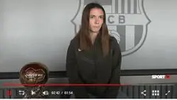 Aitana Bonmatí, mejor jugadora del mundo: "Quería darle valor al catalán. Es mi lengua, con la que me expreso cada día y con la que mejor lo hago.  La hablan millones de personas. Pido que se reconozca a nivel europeo."