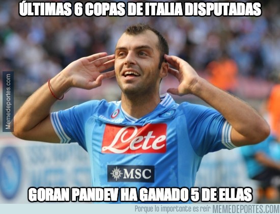 Memedeportes Goran Pandev Rey De Copas