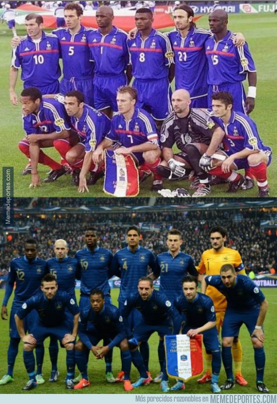 598059 - Antes y después Selecciones de futbol. ¿Con cuál te quedas de cada país?