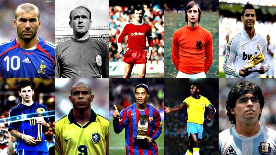Los 10 mejores jugadores de la historia según la IFFHS