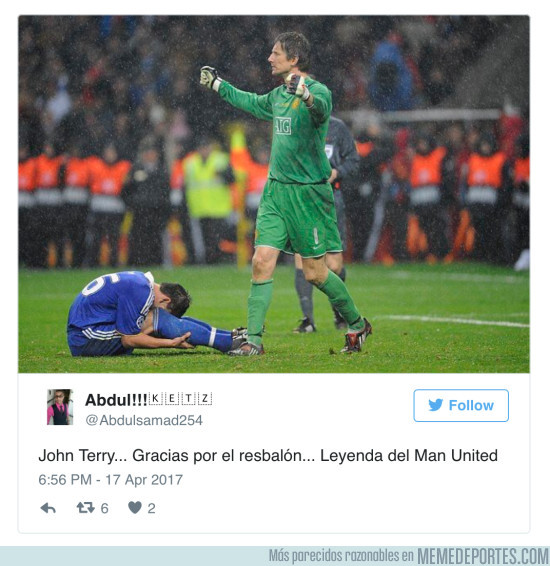 968000 - Los aficionados del United han reventado la retirada de John Terry del Chelsea en Internet