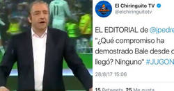 Enlace a Pedrerol queda 'retratado' por un tuitero tras su última crítica a Bale