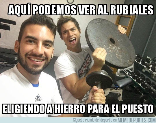 1046001 - Momento exacto en el que Rubiales decidiÃ³ poner a Hierro de seleccionador