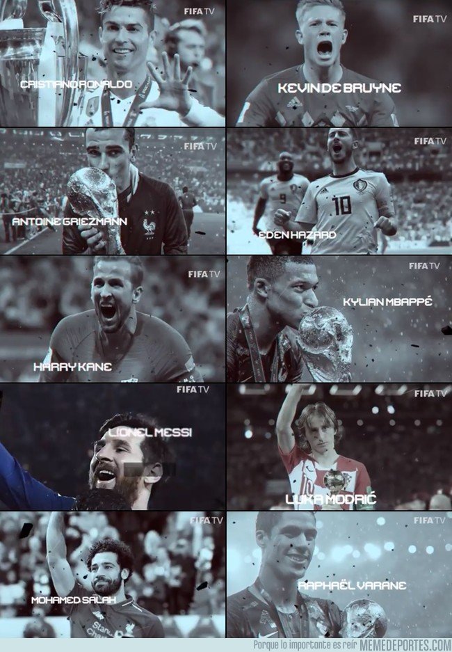 1046039 - Los 10 nominados al FIFA the best de este aÃ±o