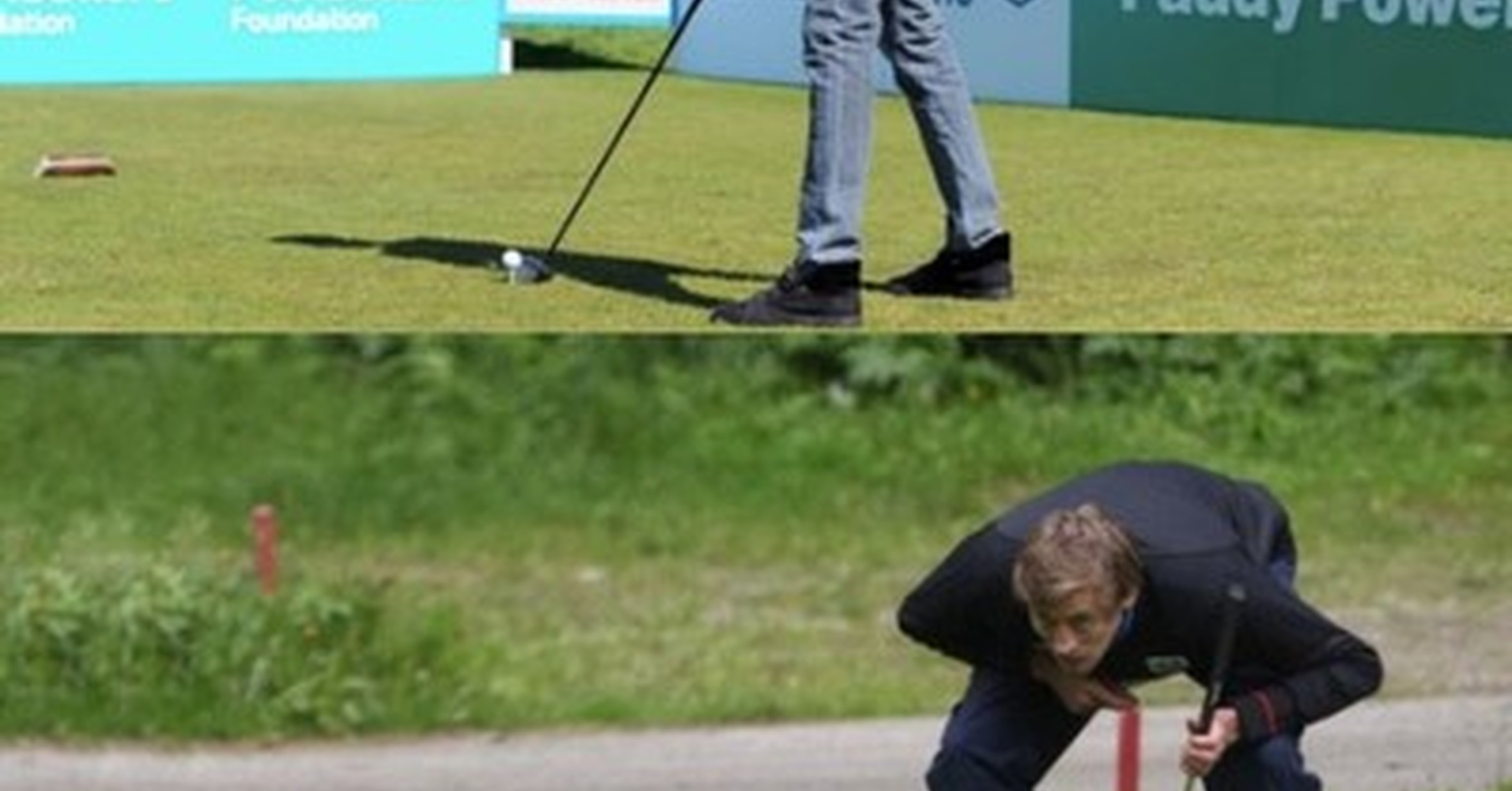 Peter Crouch Jugando A Golf Con Un Palo De Medida Estandar No Necesitas Ver Nada Mas Hoy