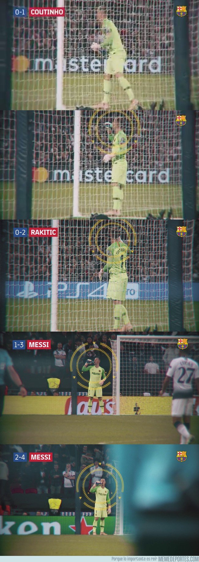 1052950 - Ésta es la celebración que Ter Stegen repite una y otra vez cada vez que el Barça marca un gol