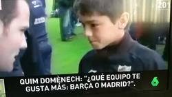 Enlace a Brahim le reconoció a Quim Doménech que ERA DEL BARÇA y su ÍDOLO ERA Messi cuando tenía 12 años