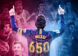 Enlace a Messi alcanza los 650 goles en su carrera, por @brfootball