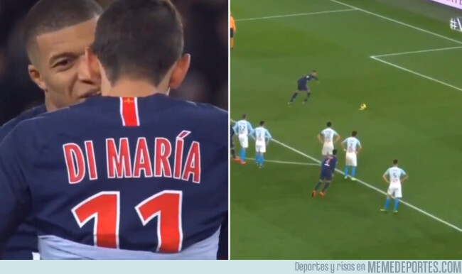 1068744 - Mbappé se niega a cederle el penalti a Di María cuando hubiera hecho hat-trick y lo falla