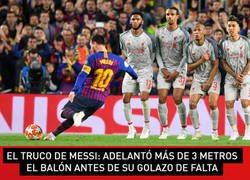 Enlace a El trucazo que usó Messi para marcar su golazo de falta
