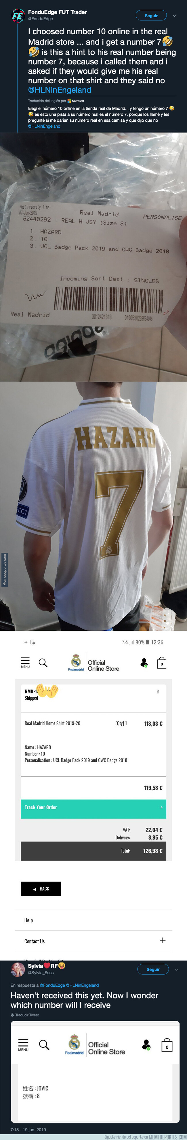 1078642 - Un grave error en la web del Real Madrid desvela al fin que número usará Hazard
